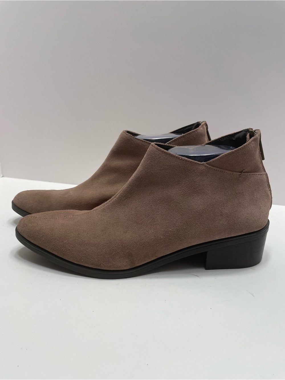 Bella Vita Taupe Suede Ankle Booties